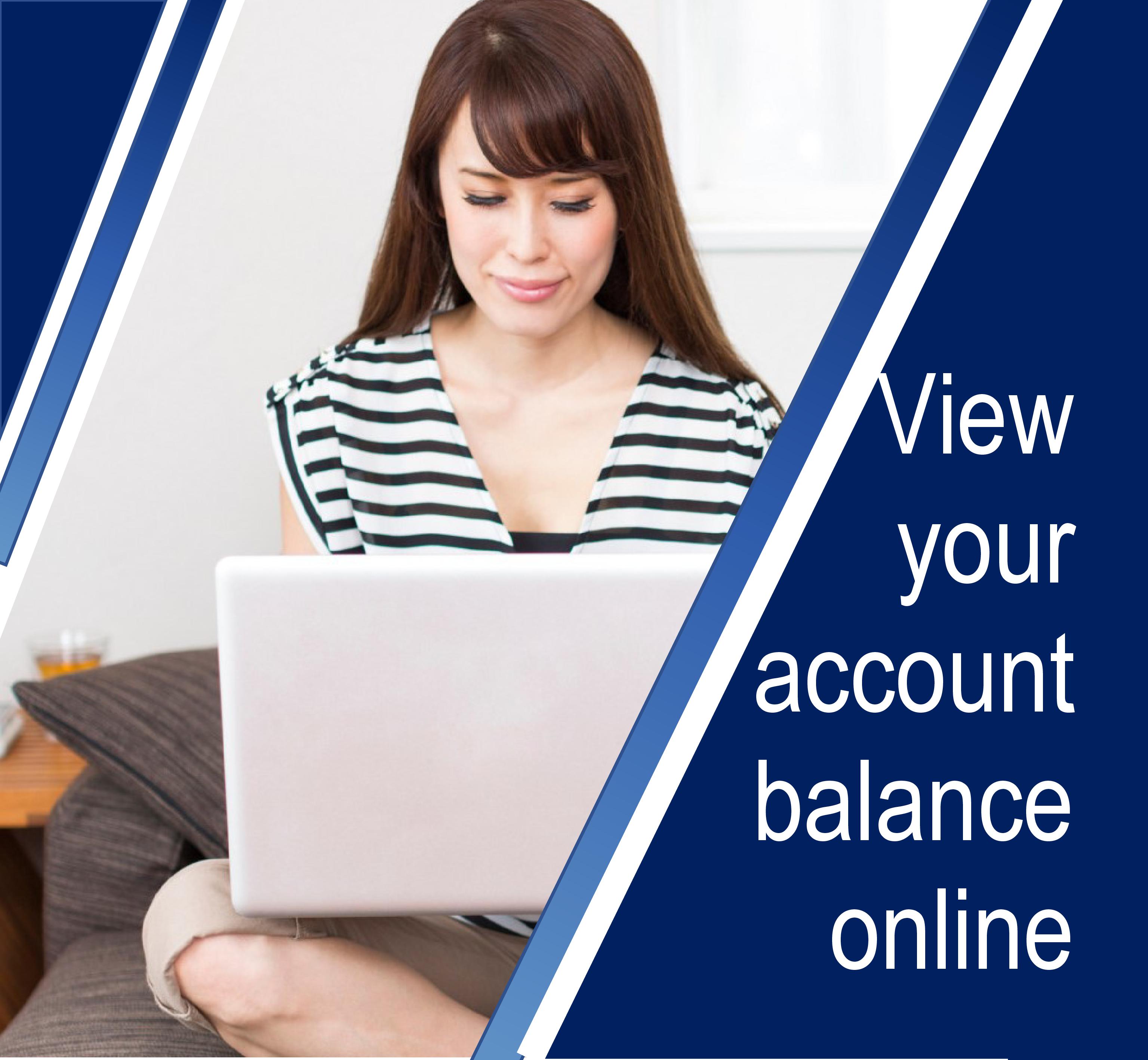 Online account balance